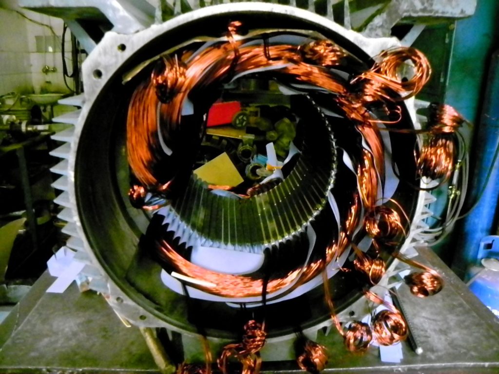 Bobinaj motor electric ABB 110 KW de curent alternativ